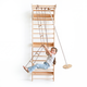 5-in-1 Houten Klimrek voor kinderen met optrekstang & 3in1 schommelset
