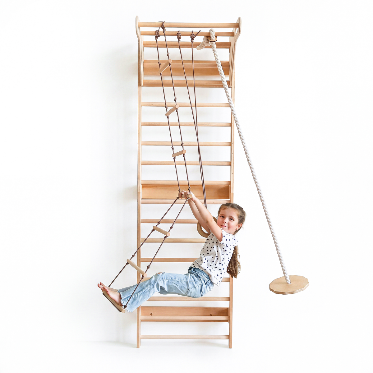 Houten binnenspeeltuinen voor kinderen