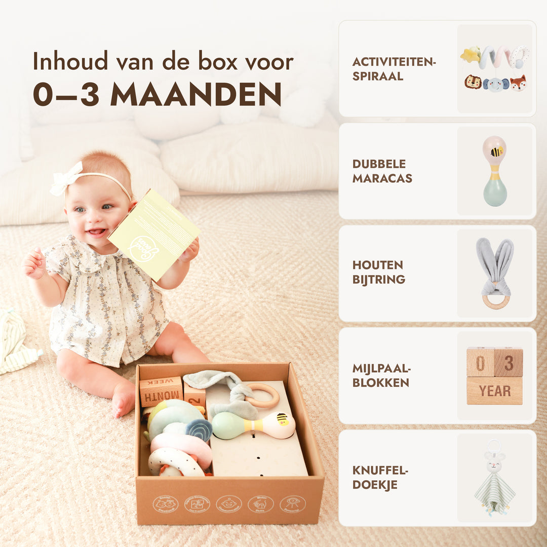 BabyBox — Speelpakketten voor het eerste jaar (0–12 maanden)