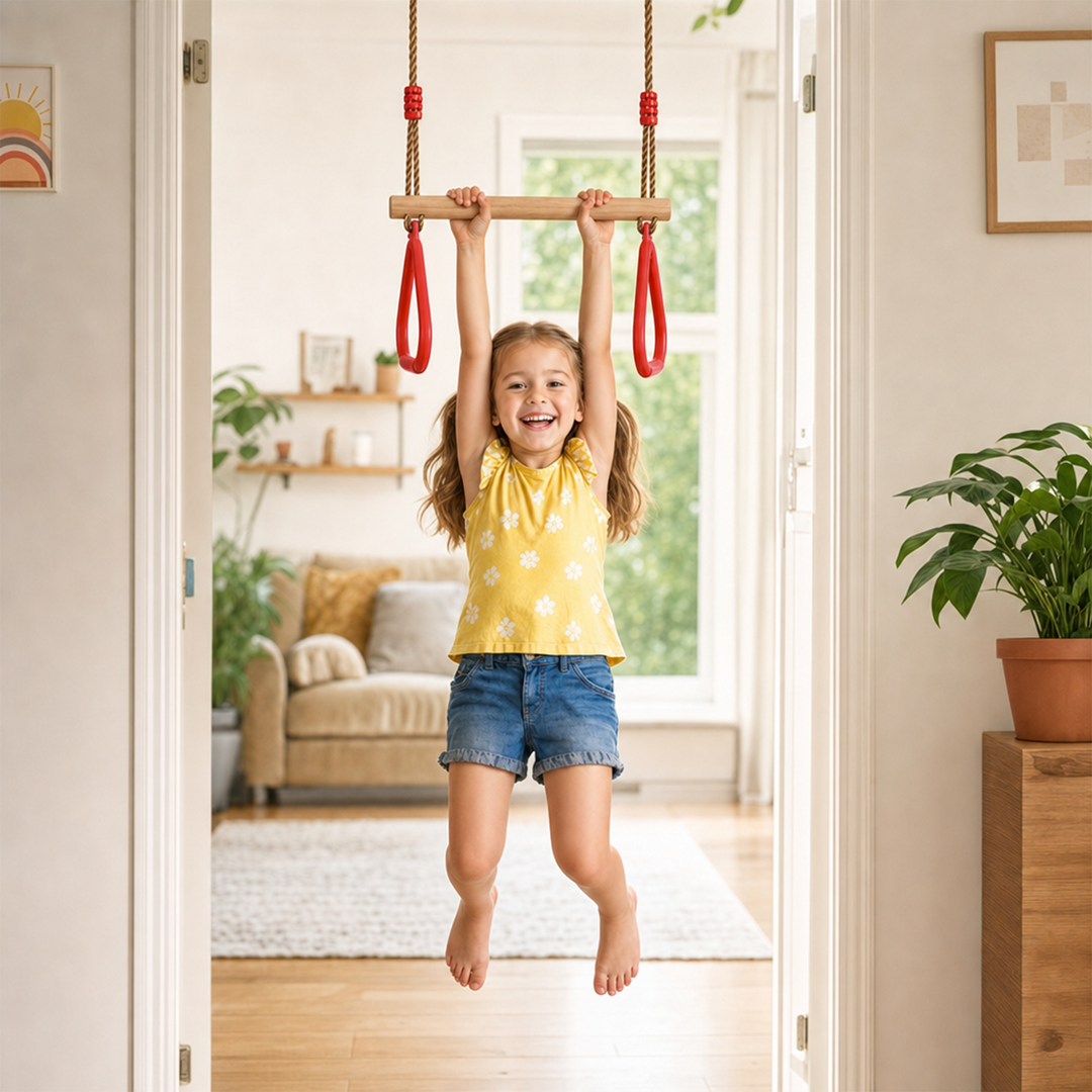 2in1 Schommelset: Trapeze + Turnringen