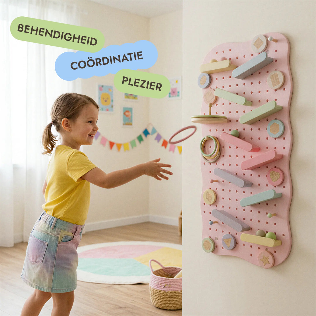 Houten pegboard voor de kinderkamer — GoodevasBoard