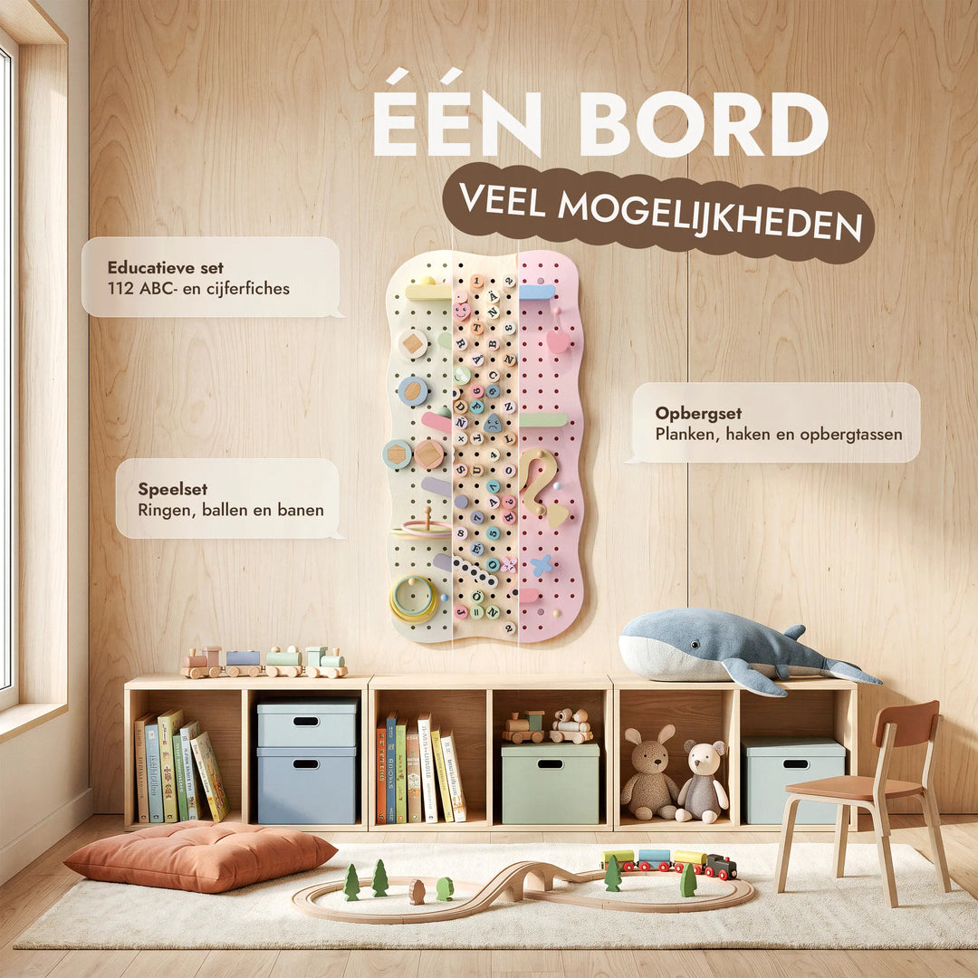 Houten pegboard voor de kinderkamer — GoodevasBoard