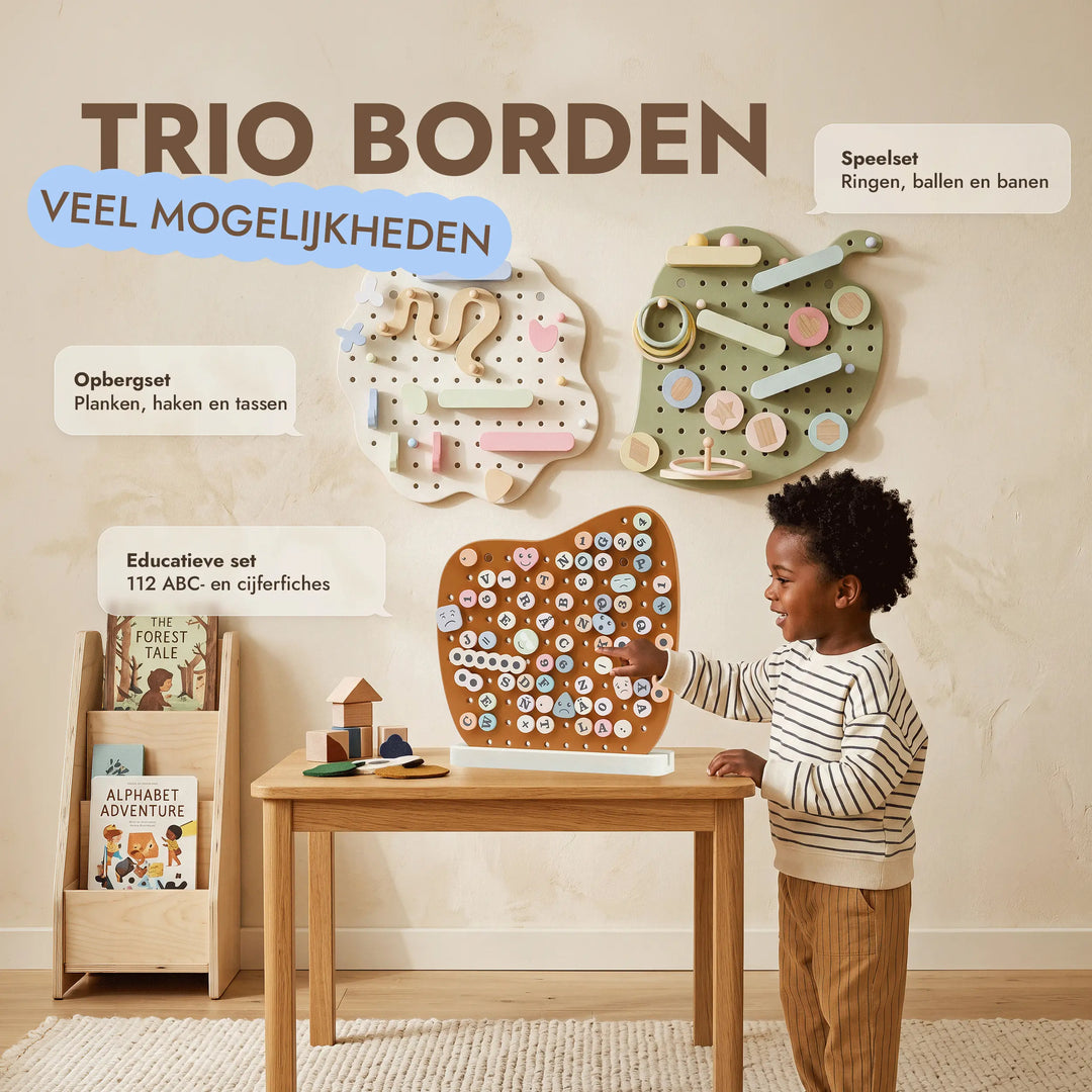 Houten pegboard voor de kinderkamer — GoodevasBoard