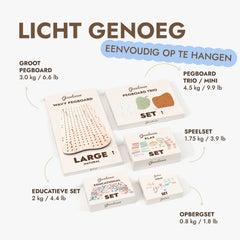 Houten pegboard voor de kinderkamer — GoodevasBoard