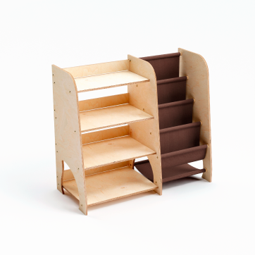 Kinderplank voor boeken en speelgoed – groot