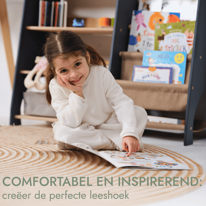 Houten Montessori Planken 2-in-1: Boekenplank & Speelgoed Planken