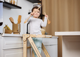 Montessori Leerstoel - In Hoogte Verstelbare Kinderstoel