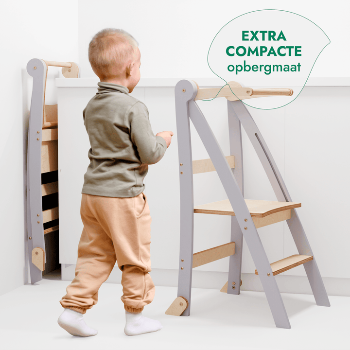 Kids Helper: Een Multifunctionele Opvouwbare Opstapkruk voor Kinderen