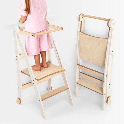 Kids Helper: Een Multifunctionele Opvouwbare Opstapkruk voor Kinderen