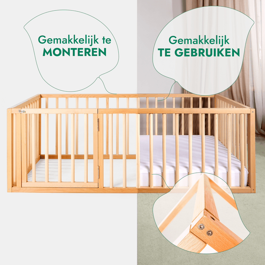 Montessori-bed voor kinderen en peuters vanaf 6 maanden oud